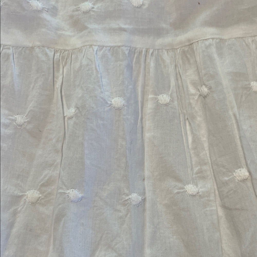 Elegant White Eyelet A-Line Skirt New with tag - Picture 4 of 9